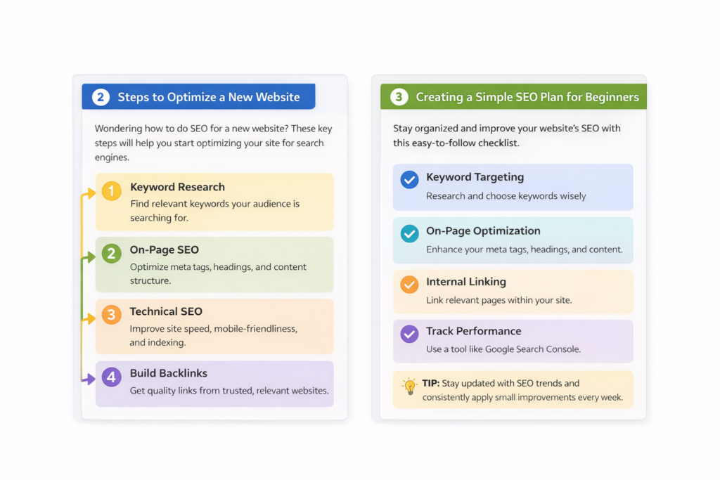 seo optimization steps and checklist